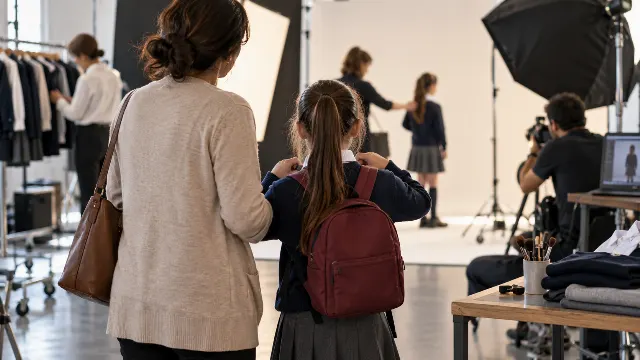 Okul Kıyafeti Katalog Çekimi Çocuk Model Başvurusu